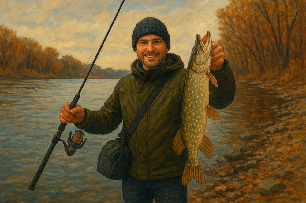 Ловля щуки и судака в ноябре на Днепре